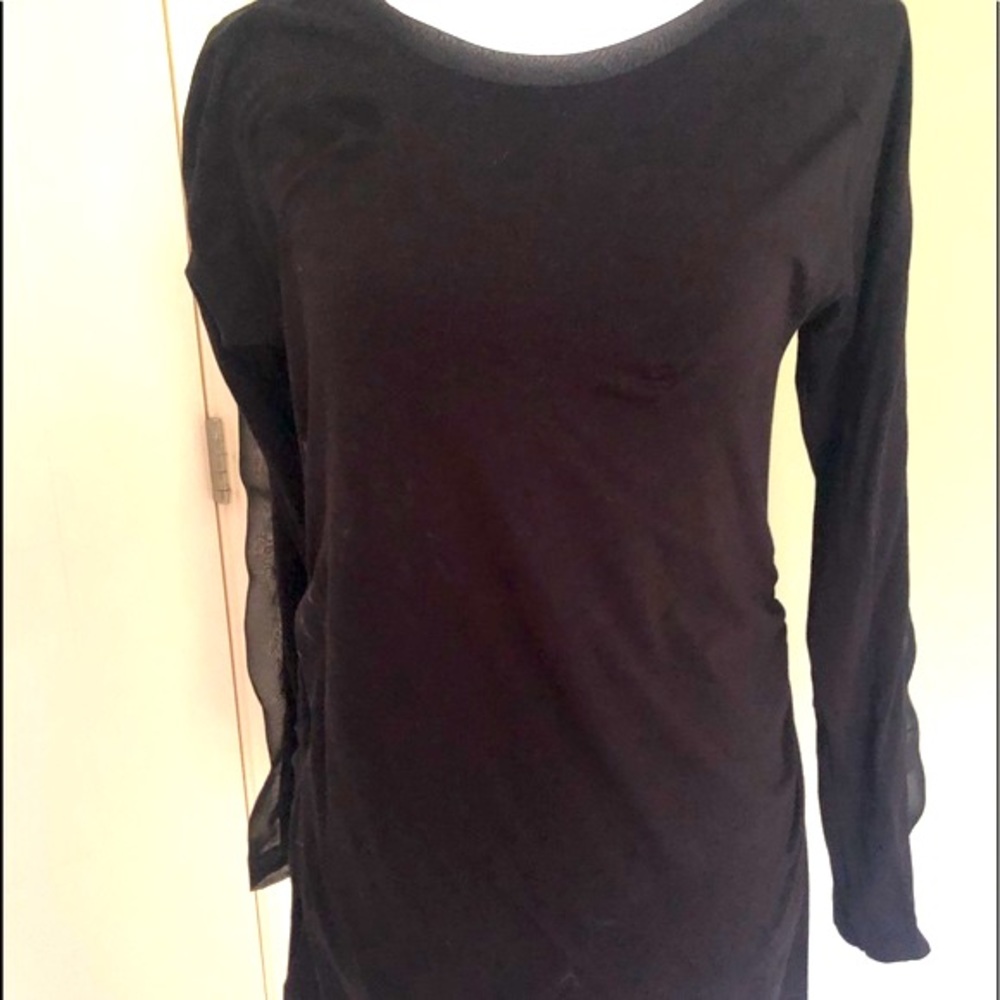 Ruby Ribbon Top In Black - image 1